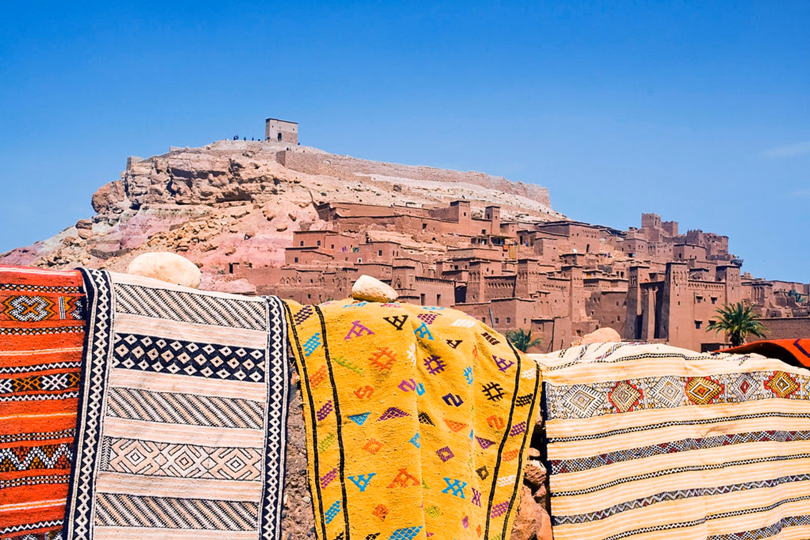 Ksar d'Aït Benhaddou au soleil couchant